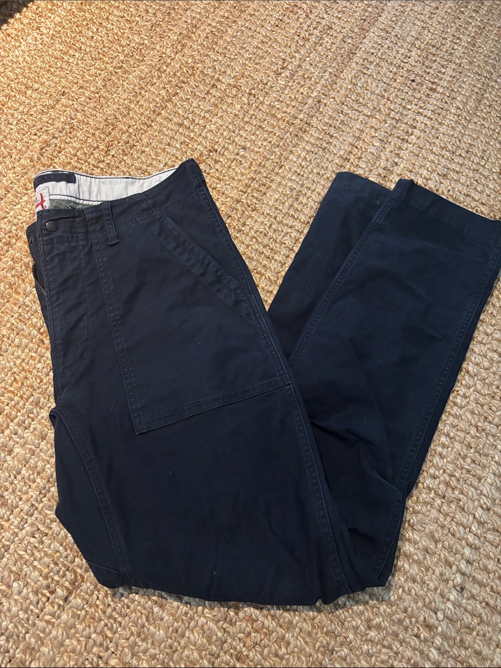 Reiwen Men's Black Casual Utility Pants